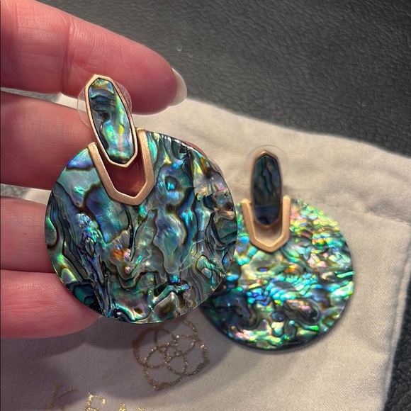 Kendra Scott Didi Abalone Shell Earrings - Picture 2 of 4